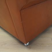 Fauteuil en cuir, design danois, années 1960, production : Danemark