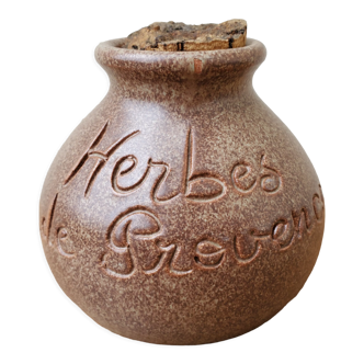 Ceramic ball pot signed Vallauris