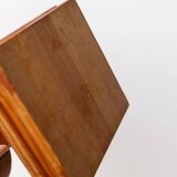 Bois Wood Candle Holder, Solid Wood, Made in Italy, Mid-Century 1950s Three-Arm Silhouette