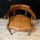 Fauteuil de bureau en noyer, époque Restauration