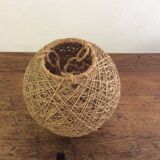 Suspension globe en  osier