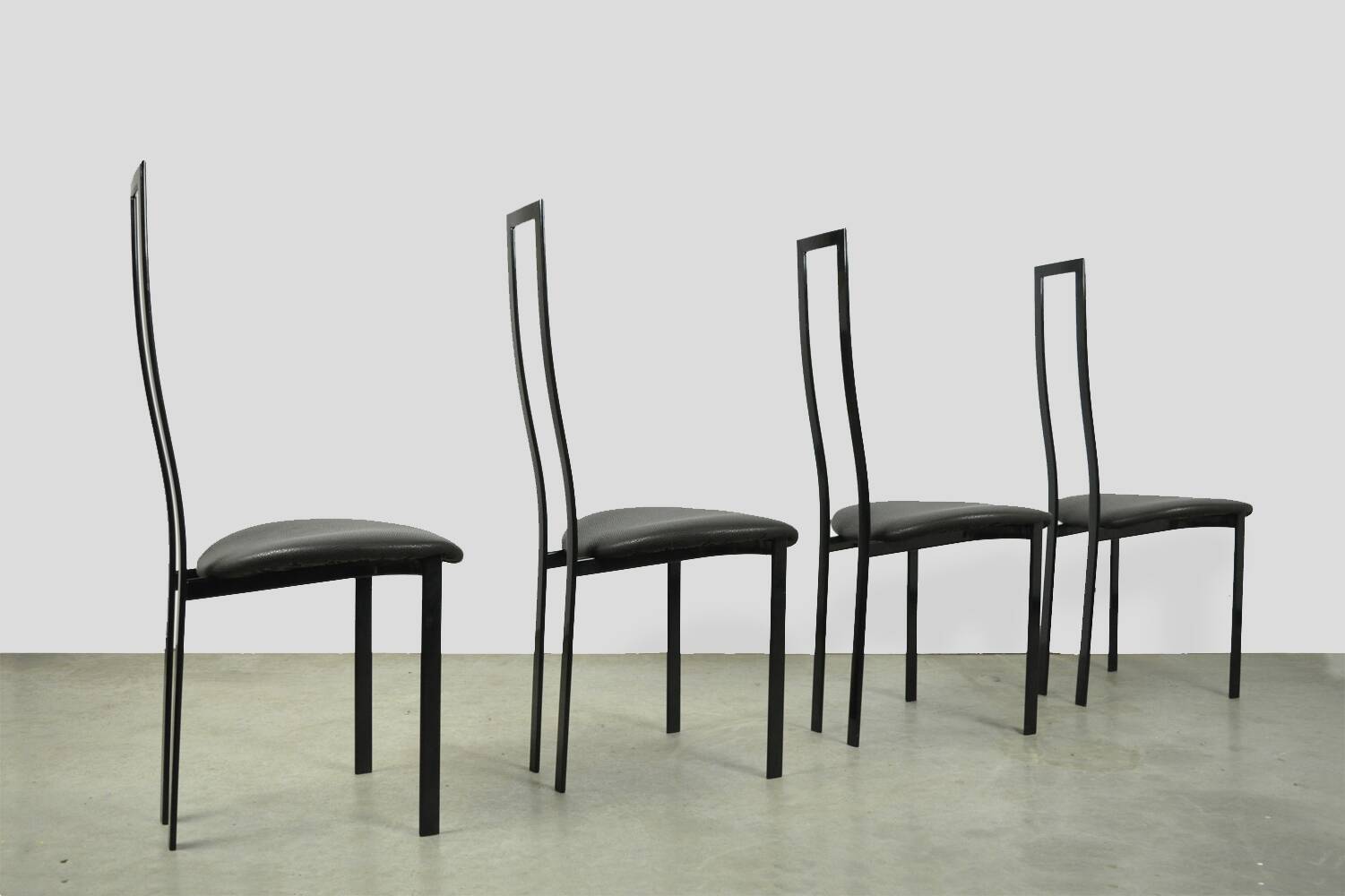 POSTMODERN Italian dining chairs, Cattelan, 1980s