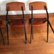 Set of 4 vintage chairs and design feet compass Marko by Kooistra