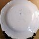 Old Moustiers faience plate blue and white with blue ibis decoration.