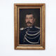 Portrait man pastel 1818 in gold frame
