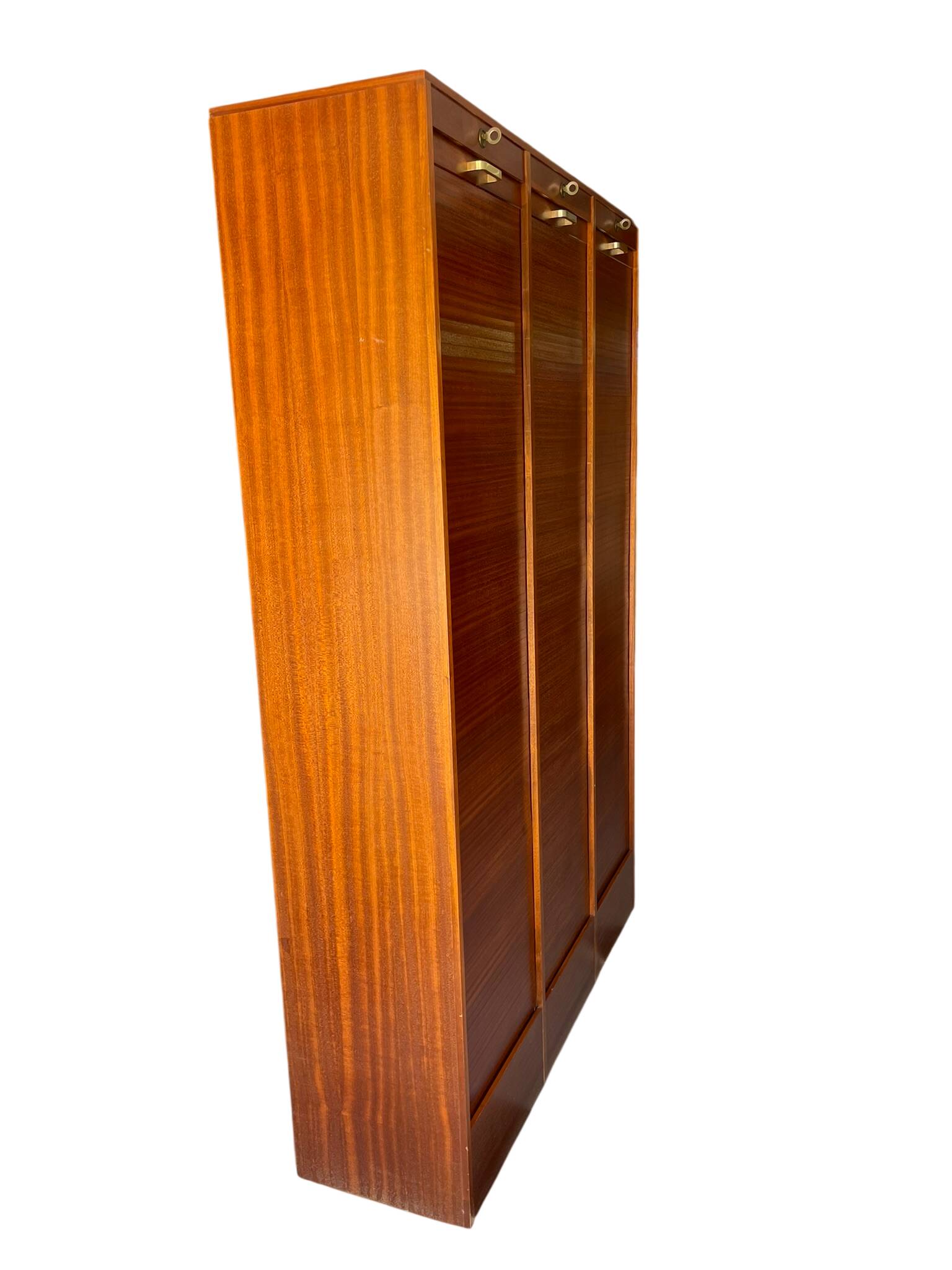 Vintage 1960s/1970s Filing Cabinet with 3 Curtains