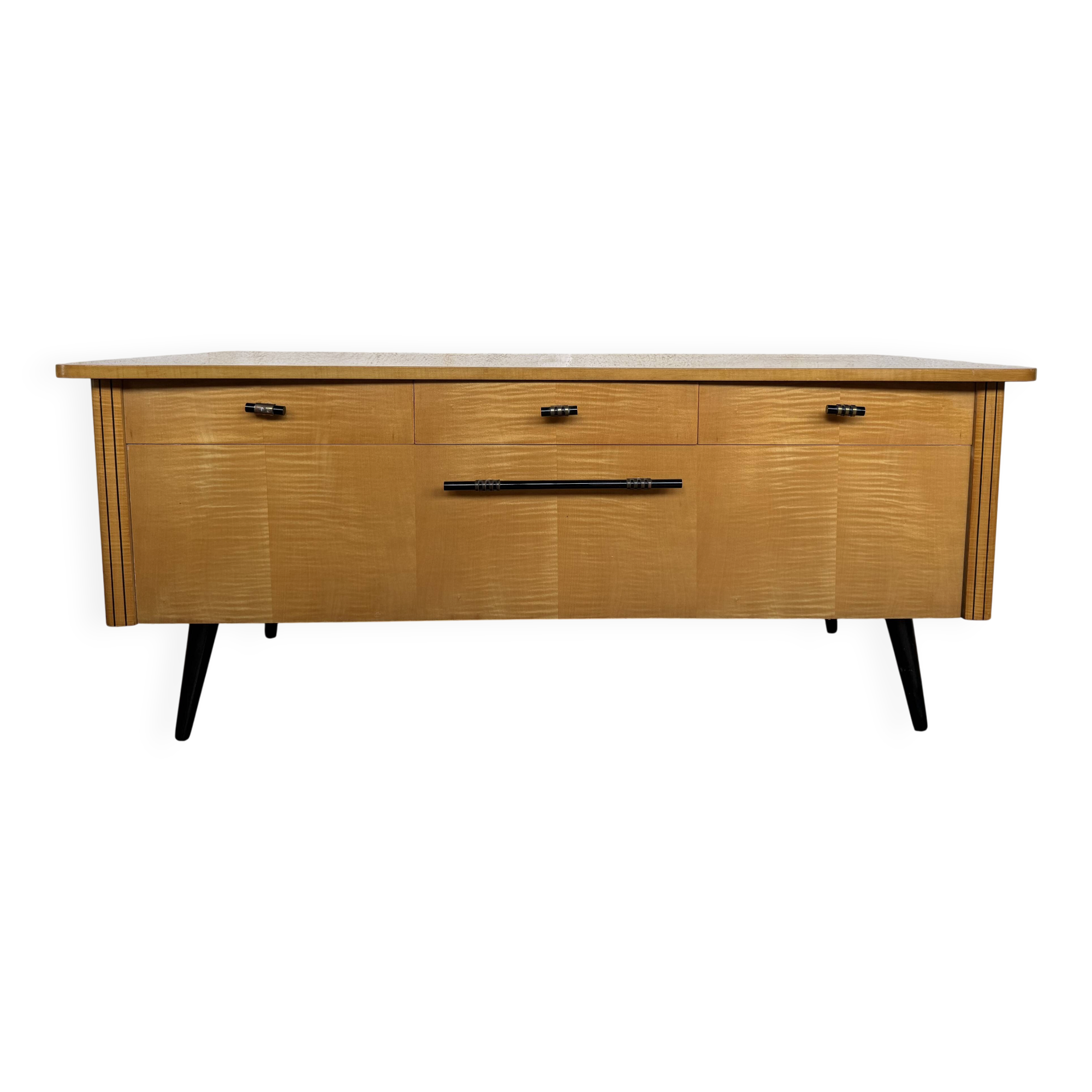Enfilade vintage années 60 – Design Mid-Century – Bois chaleureux