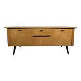 Enfilade vintage années 60 – Design Mid-Century – Bois chaleureux