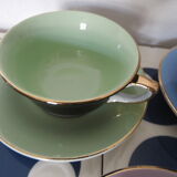 Set of 5 cups and saucers