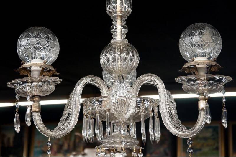 Murano crystal chandelier, Italy.