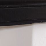 Mirror old plaster Frame matte black wood 41x53cm