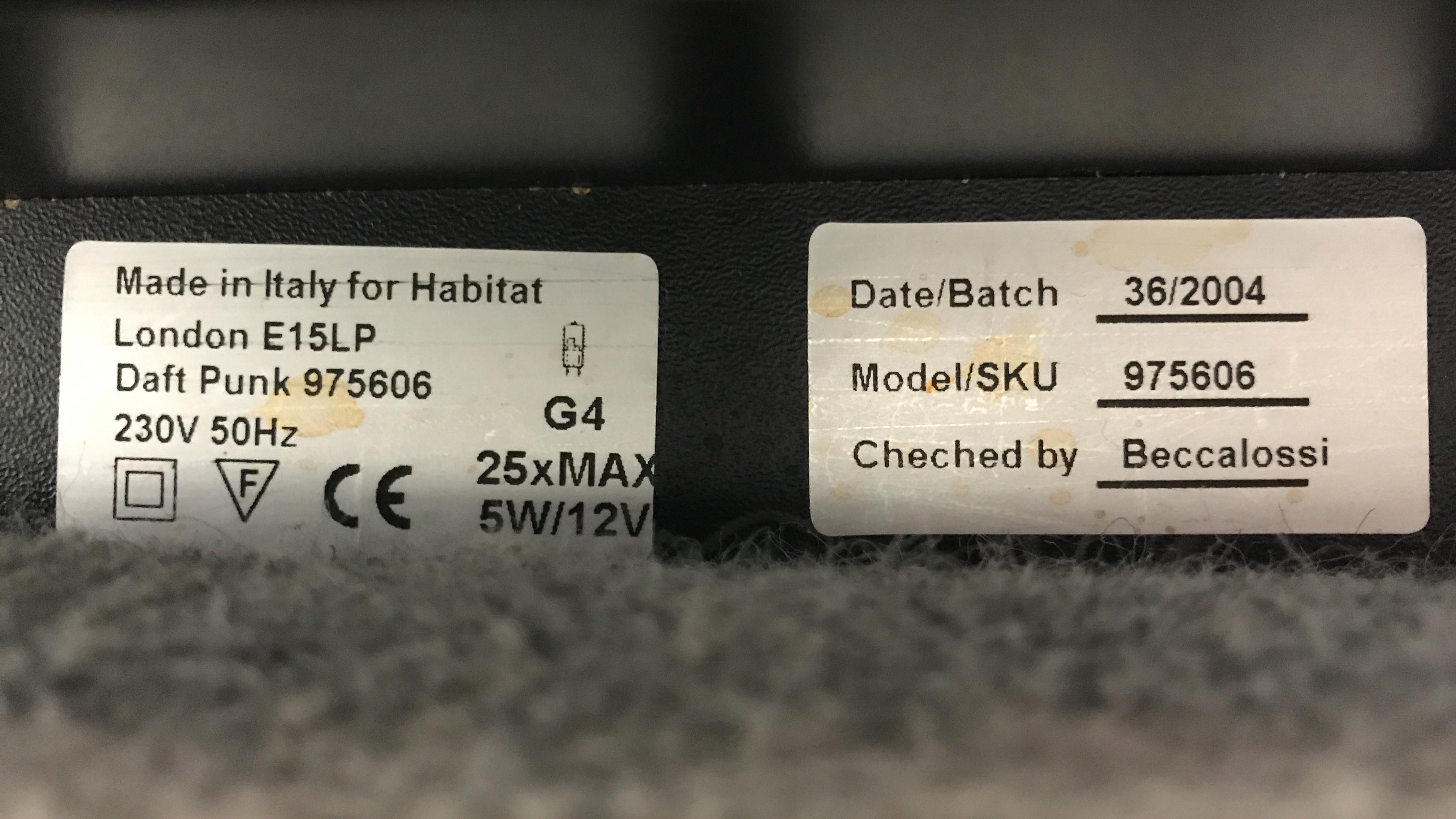 Daft Punk Light Table Coffee Table by Daft Punk and Tom Dixon for Habitat, 2004