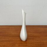 White sculptural German vase from the mid-century by Peter Müller for Sgrafo Modern, 1960s.