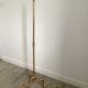 Vintage golden brass tripod floor lamp