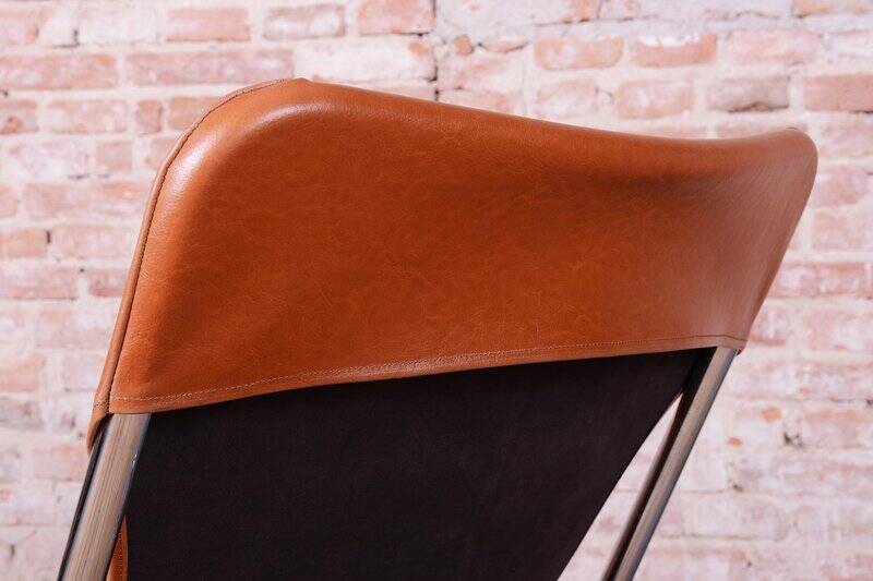 German Bauhaus Armchair in Leather by Lusch and Co West, 1970s