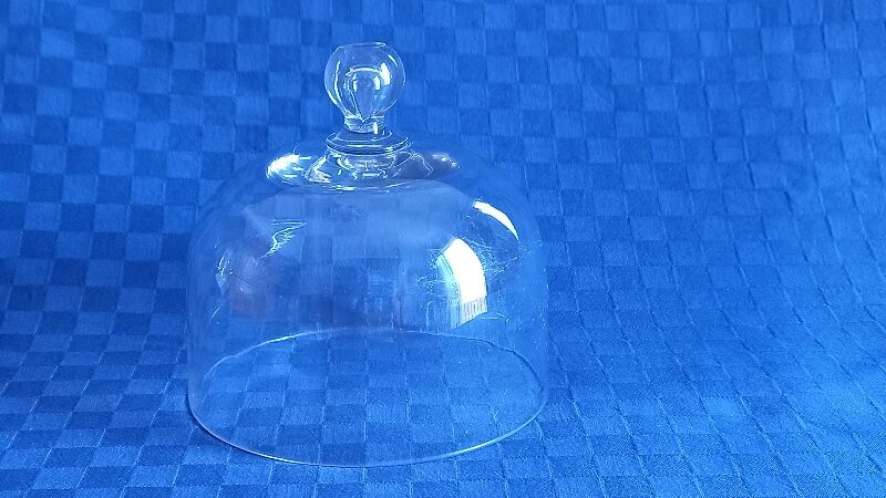 Cloche en verre pour la protection de divers aliments