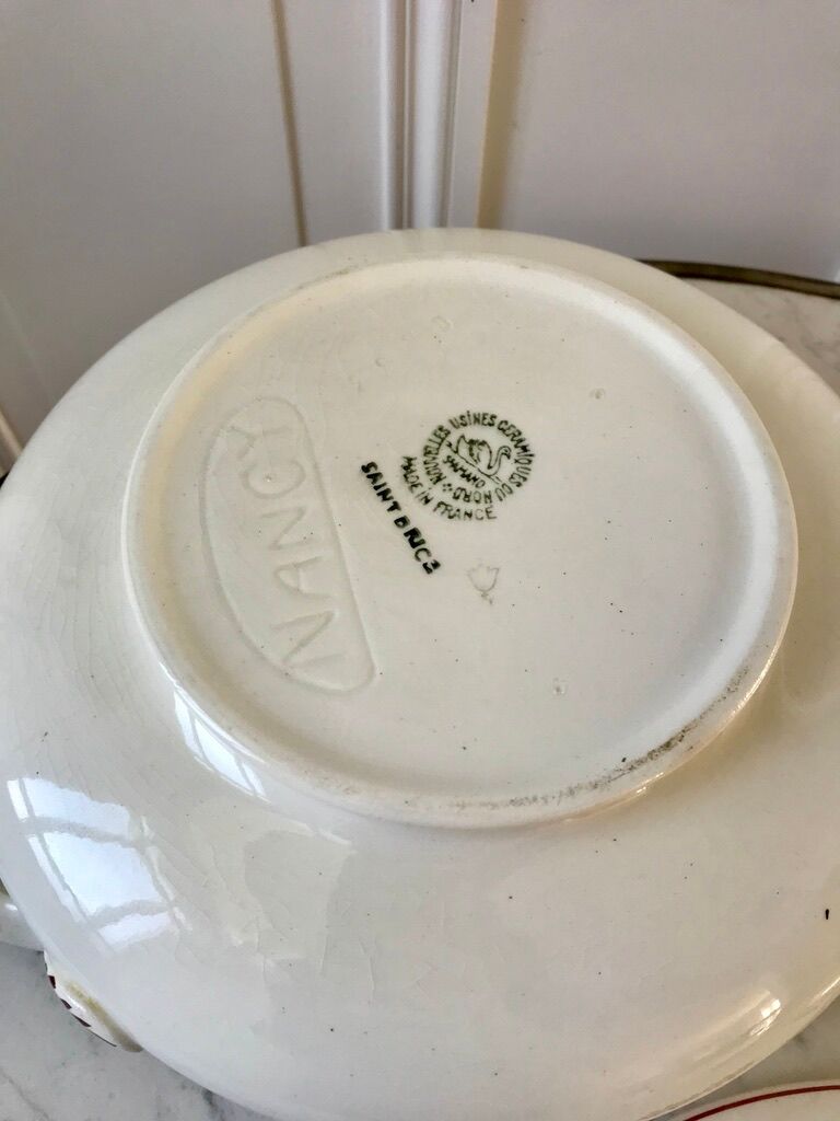 soup tureen Saint-Amand model "Saint-Brice" / Nancy 30-40s