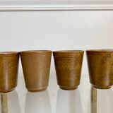 Set of 4 cups in old sandstone