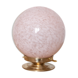Table lamp - pink antique globe