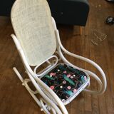 Rocking chair design restauré vintage