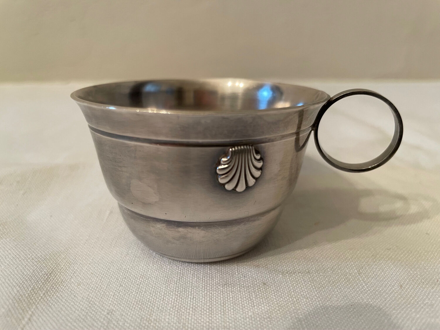 Silver metal cup