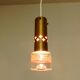 Set of two brass and glass pendant lamps for Örsjö Belysning, Sweden 1960's
