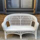Vintage rattan sofa