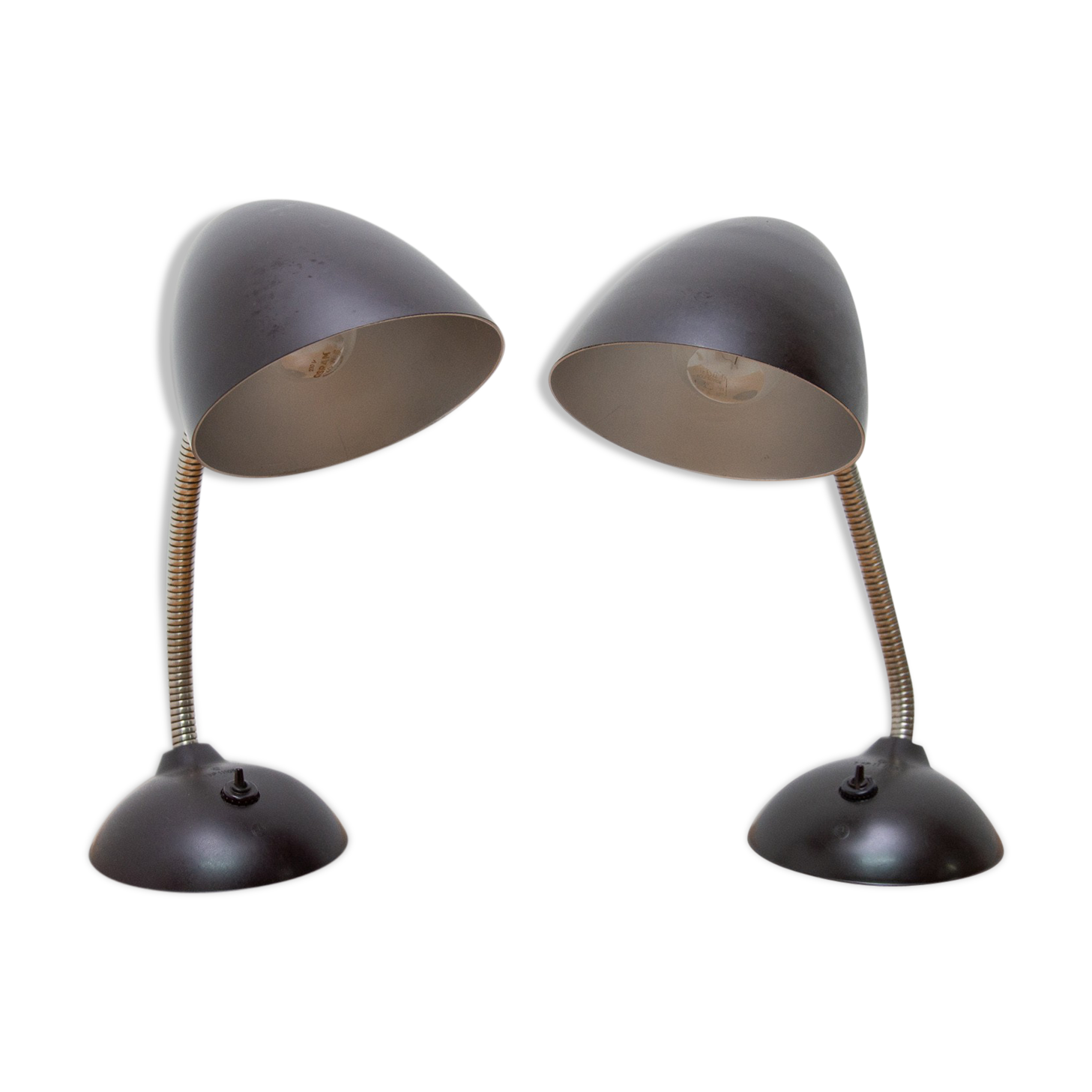 Pair of mid century table lamps by Eric Kirkman Cole for Elektrosvit, 1940