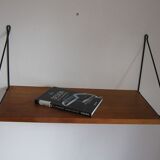 Étagère murale vintage bois 1960