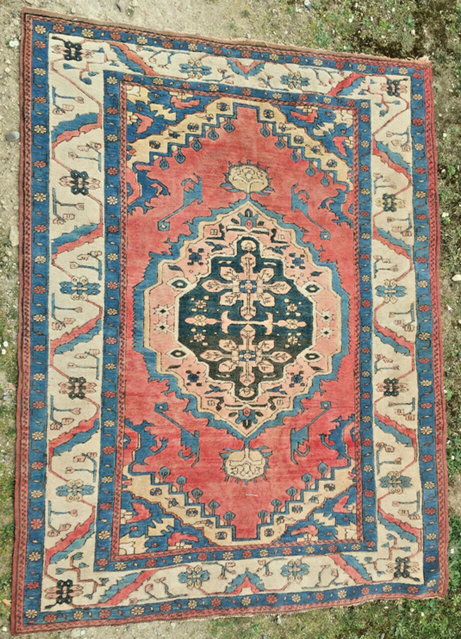 Azeri wool carpet made in Turkey. 20th century