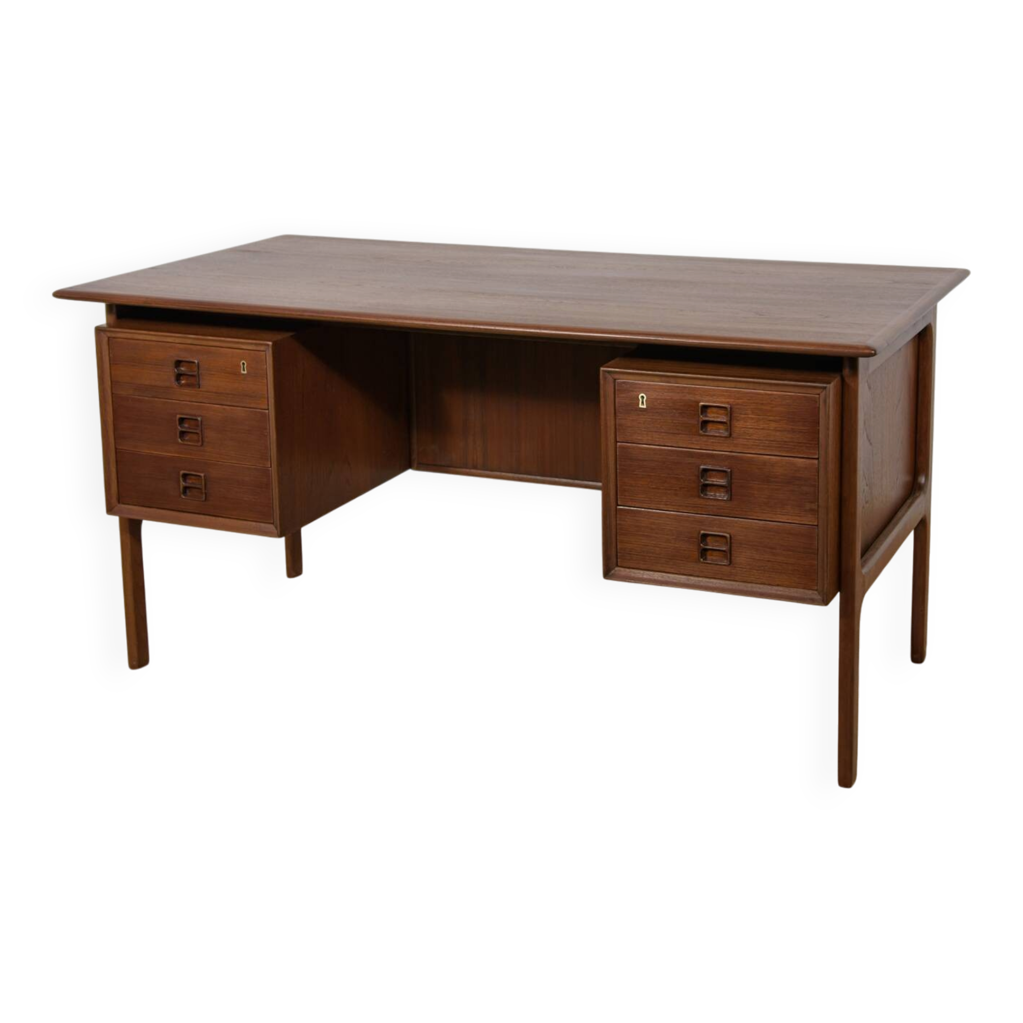 Mid-Century Teak Desk by Arne Vodder for Sibast, Denmark, 1960s