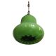 Mid-century portuguese green opaline glass hanging lamp 1960s