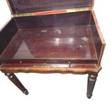 Marquetry silverware cabinet