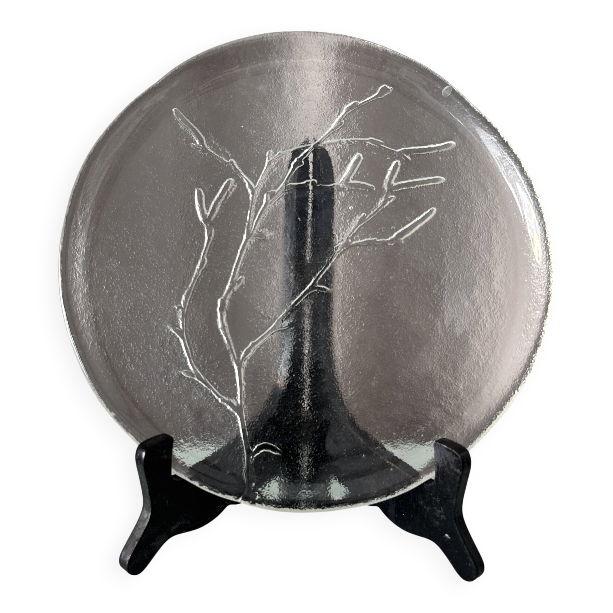 Vintage Humppila ‘Koivunoksa’ Glass Plate by Kaija Aarikka – Finland