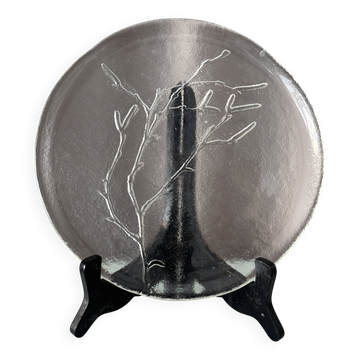 Vintage Humppila ‘Koivunoksa’ Glass Plate by Kaija Aarikka – Finland