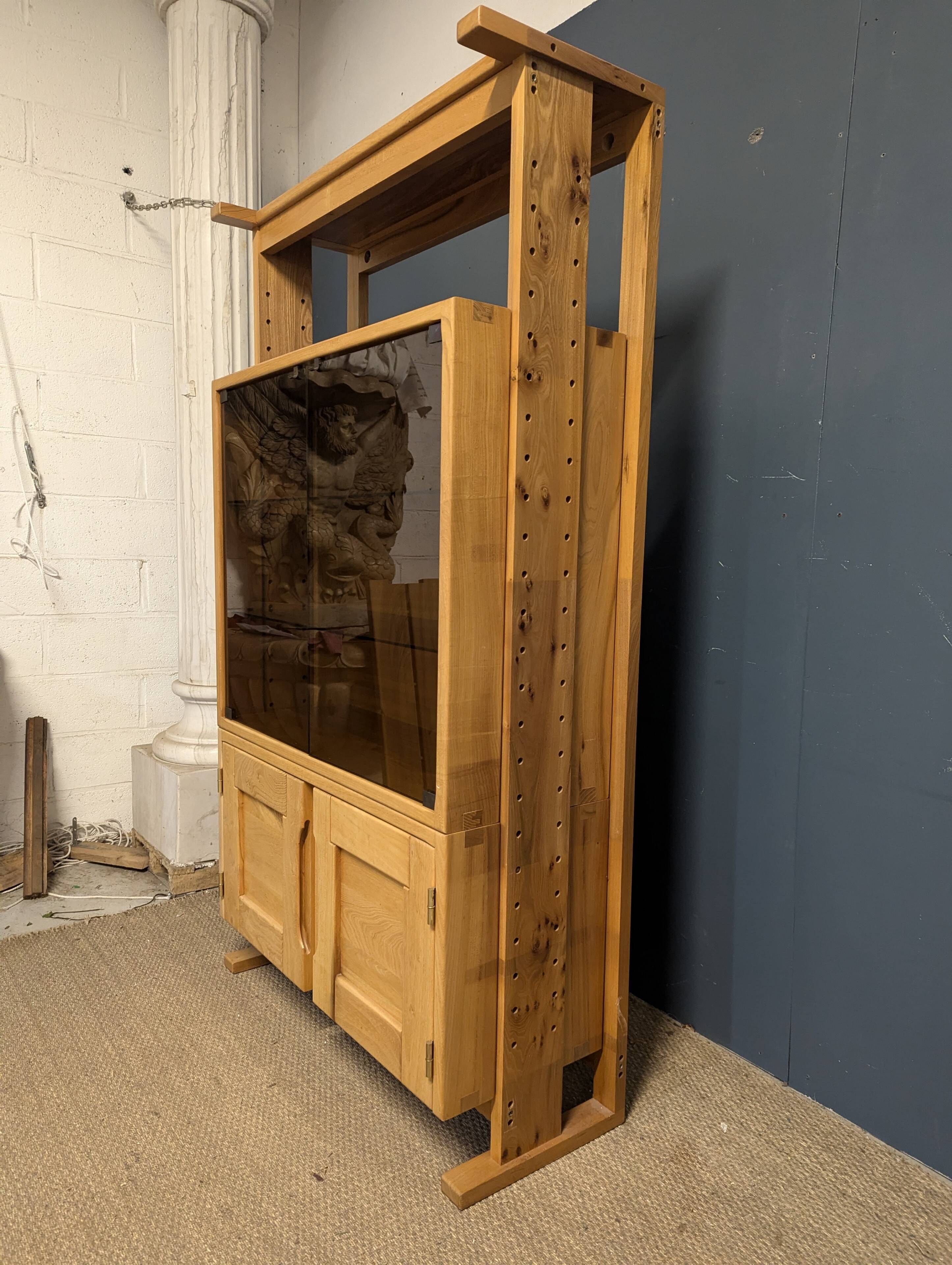 Glass storage cabinet