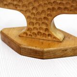 Paire de bougeoirs anthroposophiques en bois