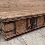 bench - teak chest from Burma with original fittings