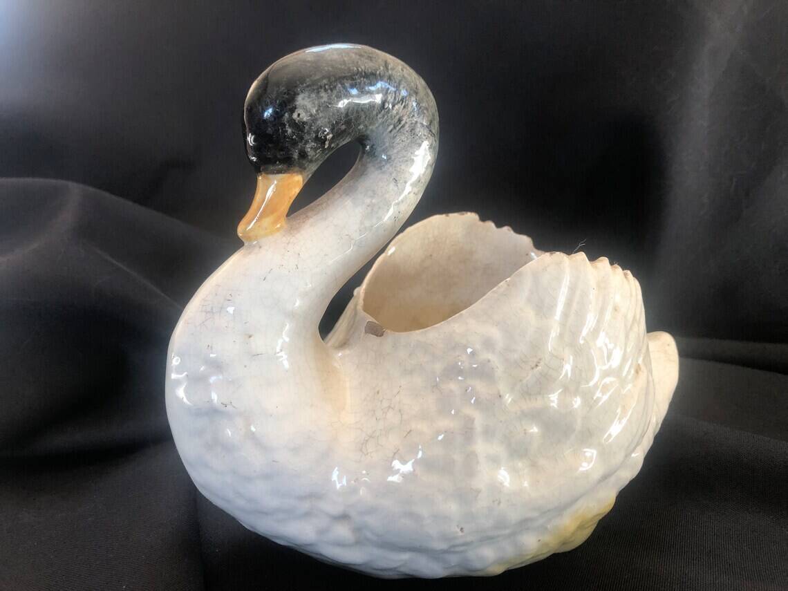 Zoomorphic slip planter in the style of Jérôme Massier 1850-1929 unsigned