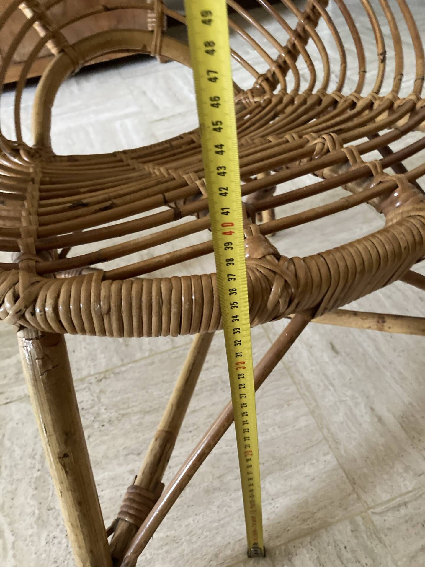 Vintage rattan shell chairs