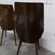 Lot de 6 chaises Baumann modèle 840 G2S finition acajou verni, 1963