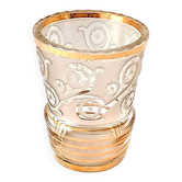 Satin engraved Art Deco vase