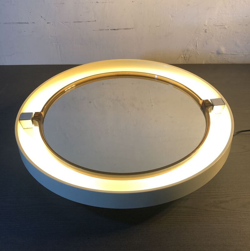 Miroir rétro-éclairé vintage 61cm