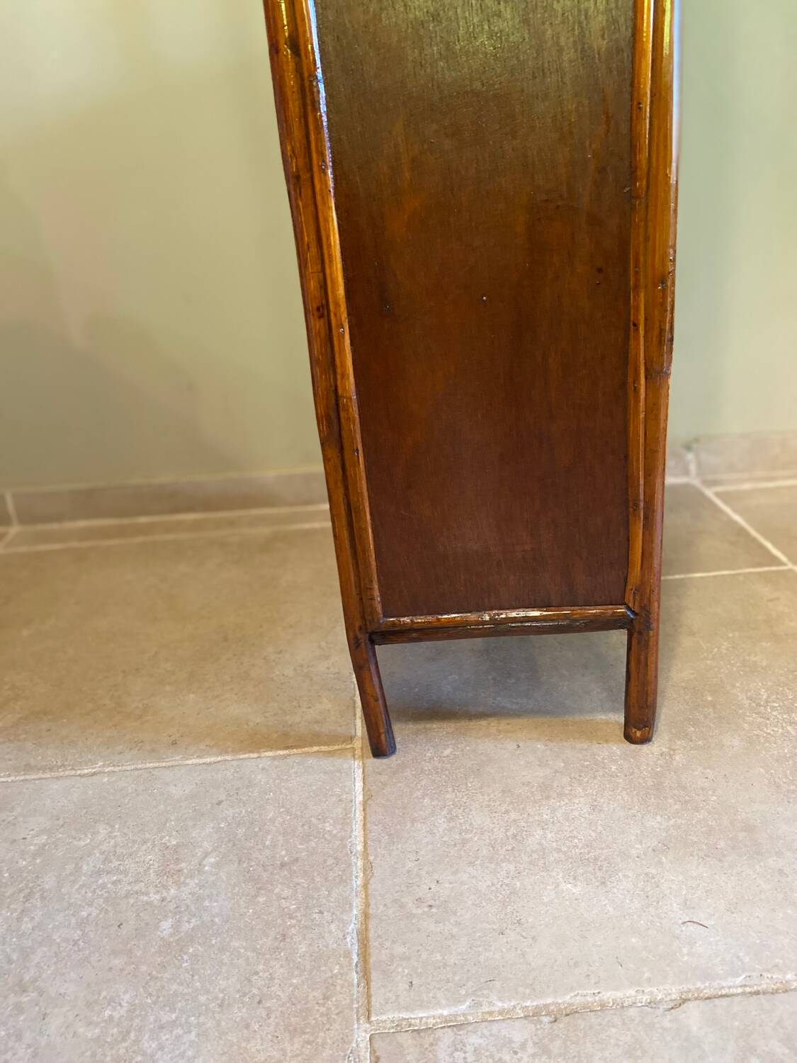 Vintage rattan shelf