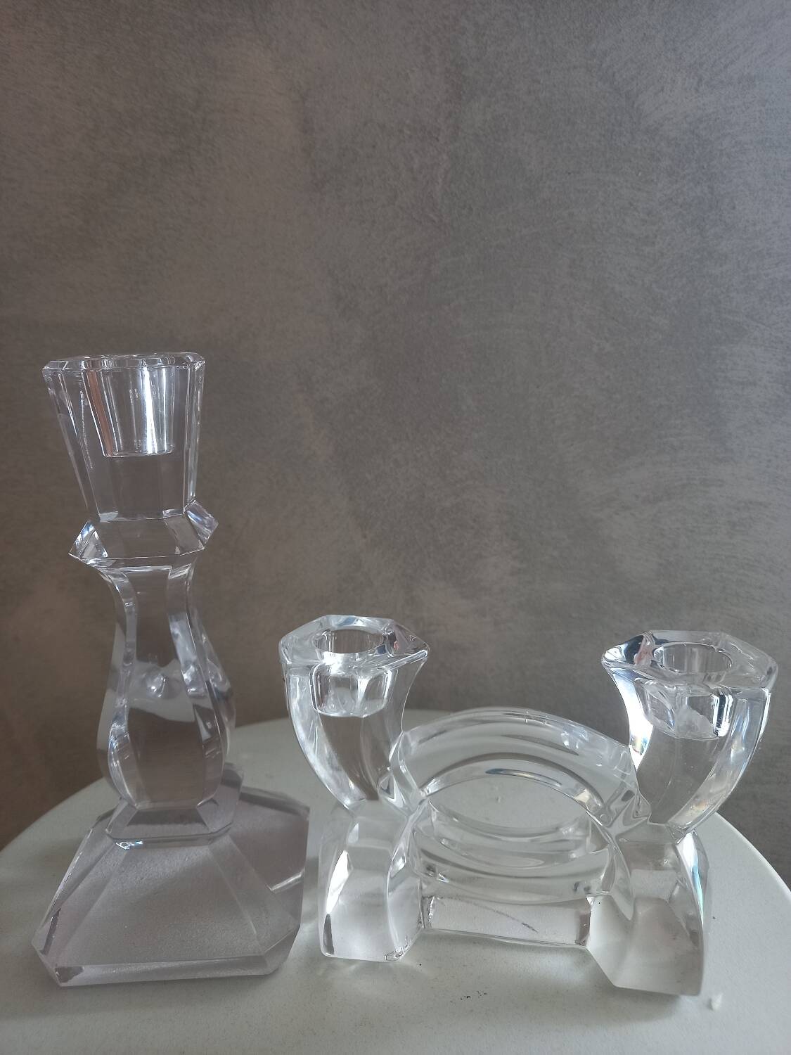 Crystal candle holder