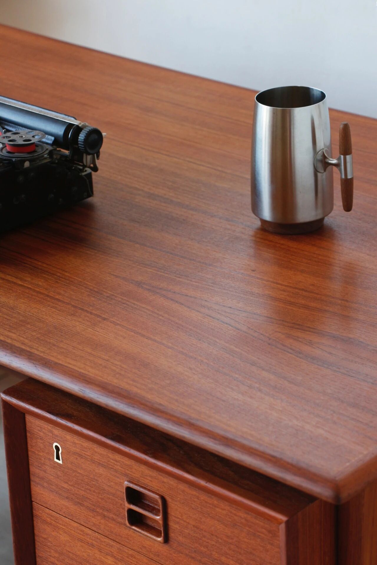 Danish desk from the 1960s by Erik Brouer – solid teak