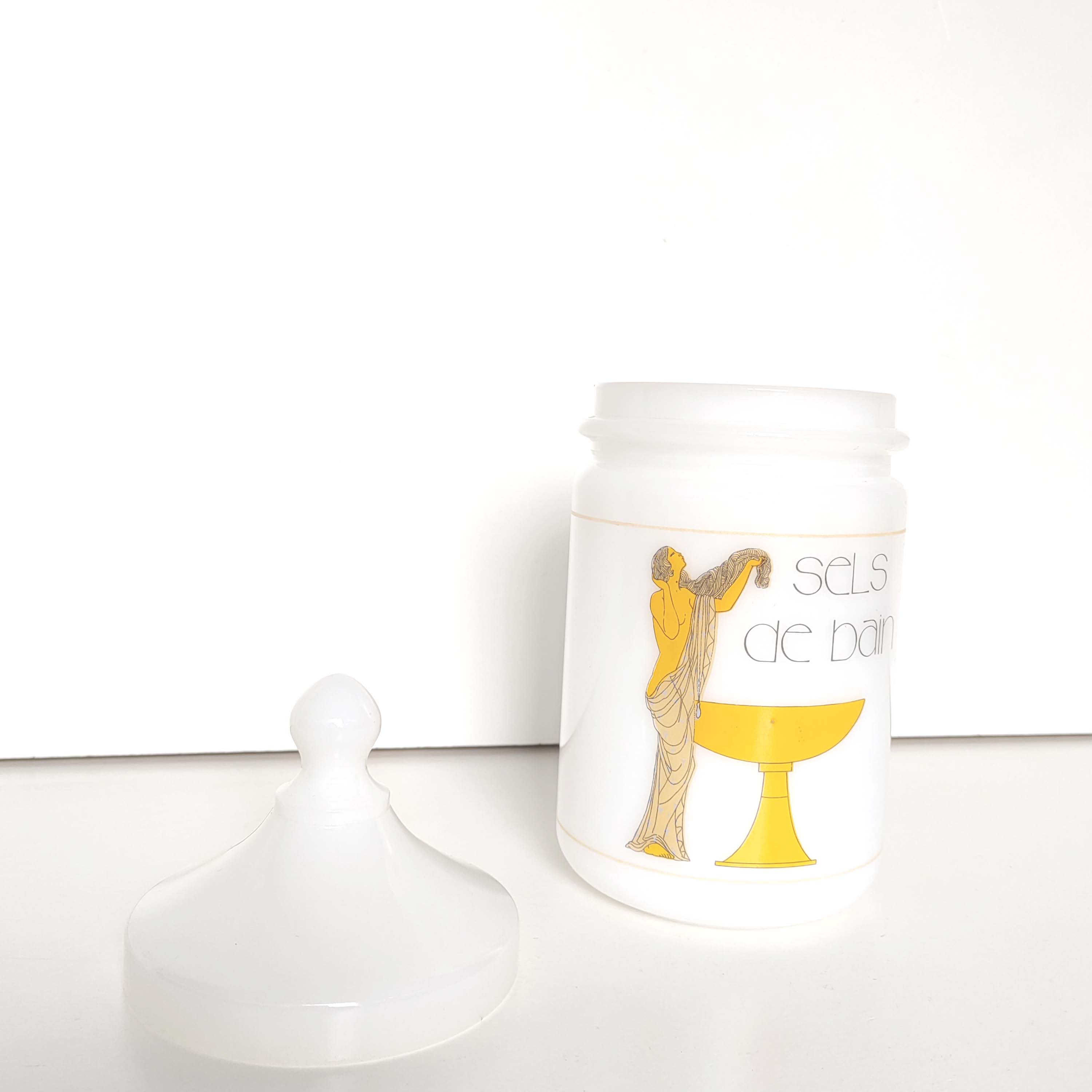 Vintage jar opaline bath salts
