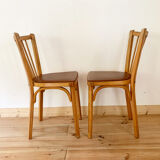 Pair of Baumann bistro chairs
