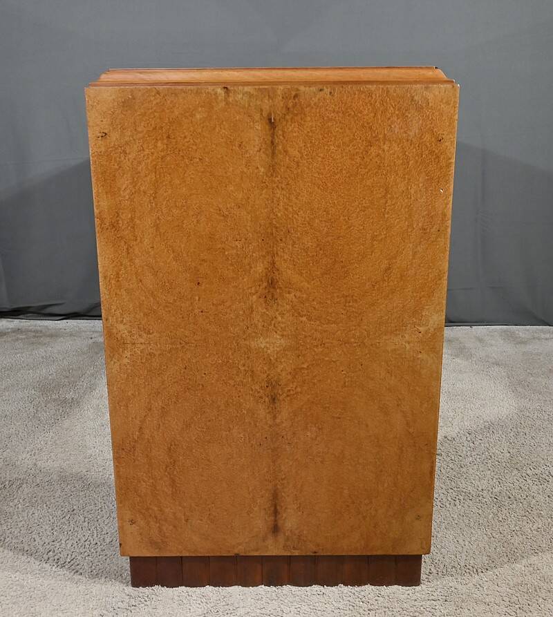 Small Amboyna Burl Desk, Speich Frères, Art Deco – 1930