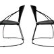 Ensemble de quatre chaises de salle à manger vintage Arrben Linda, design des années 1980